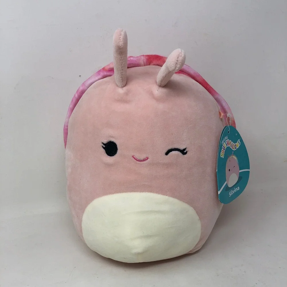 Squishmallows Silvina Michiel Swerl Snail Plush Bundle Pink Blue Purple Tie‎ Dye
